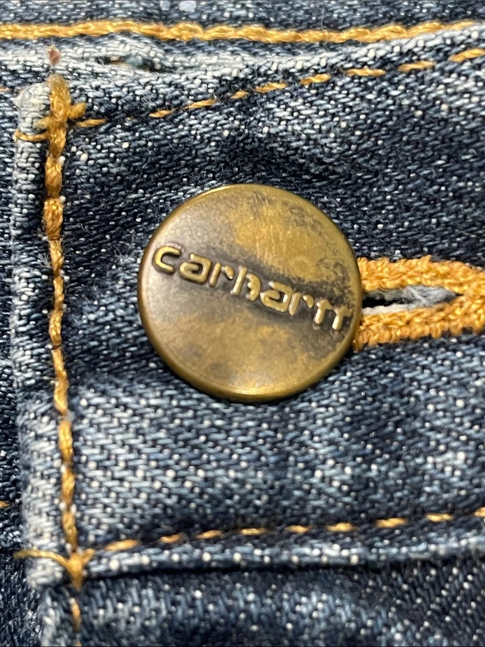 Carhartt relaxed fit carpenter denim jeans. Size 38x32. Pre-owned.